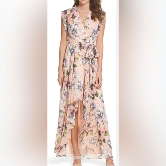 Eliza J floral print dress new with tag size 14 NWT - Picture 1 of 14